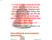 Tablet Screenshot of glockenhof.net